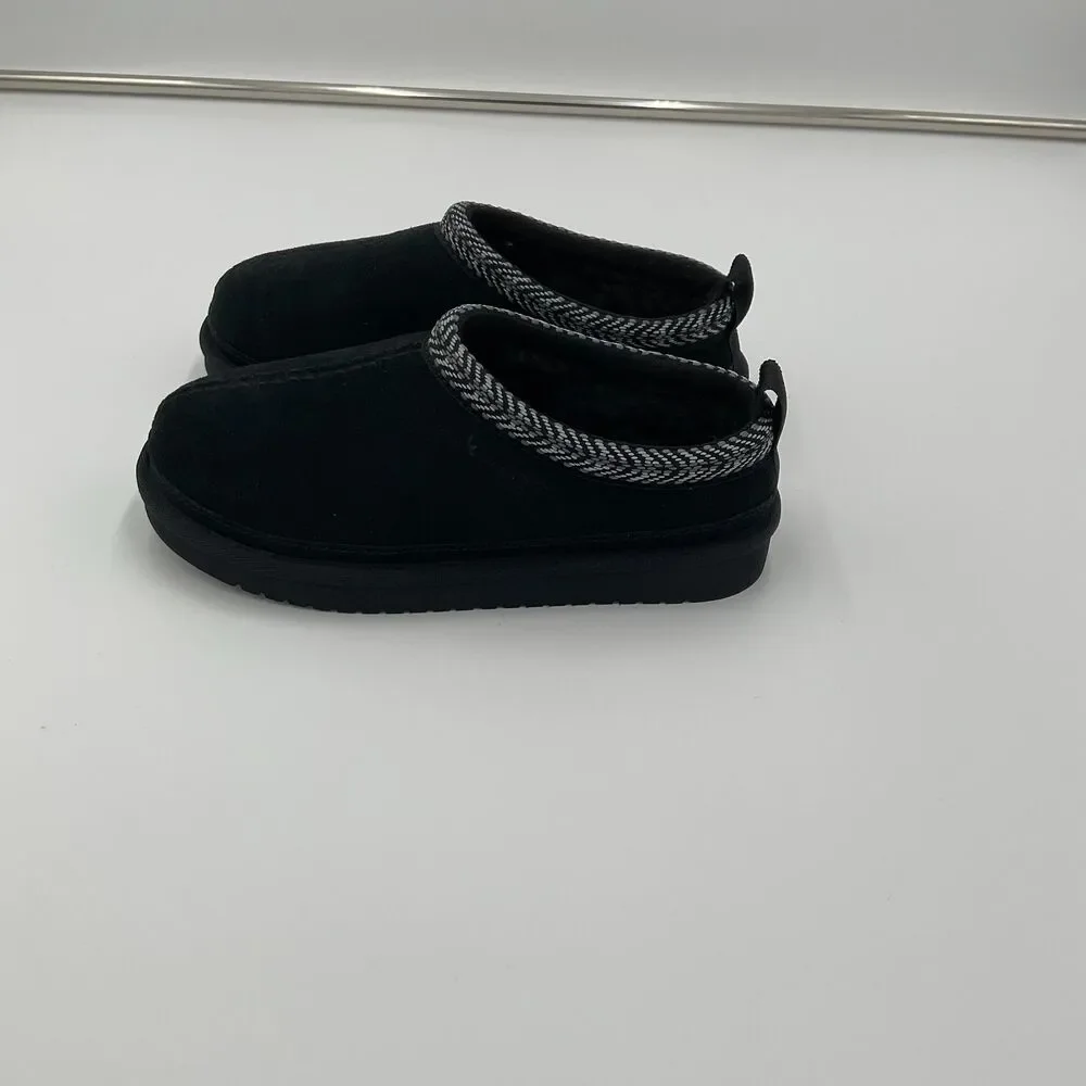 Ugg Koolaburra Burree Suede Clog Mules Slip On‎ Comfort Shoes Slippers Kids Sz 1